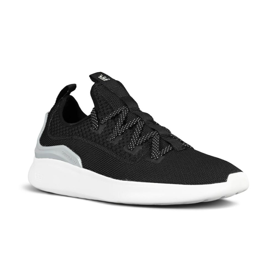 Supra New Factor Shoes Black-Light Grey-White
