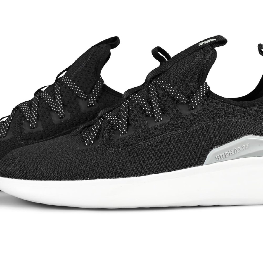 Supra New Factor Shoes Black-Light Grey-White