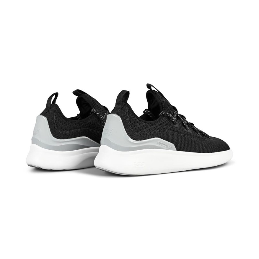 Supra New Factor Shoes Black-Light Grey-White