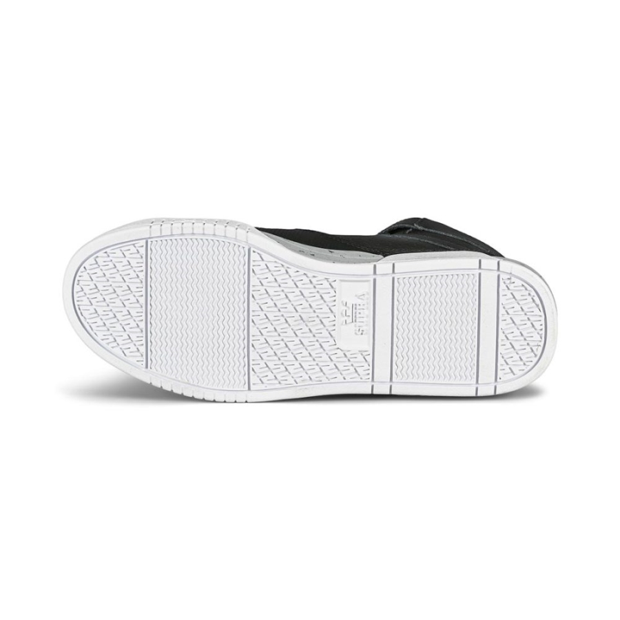 Supra New Breaker High-Top Shoes Black-Light Grey-White