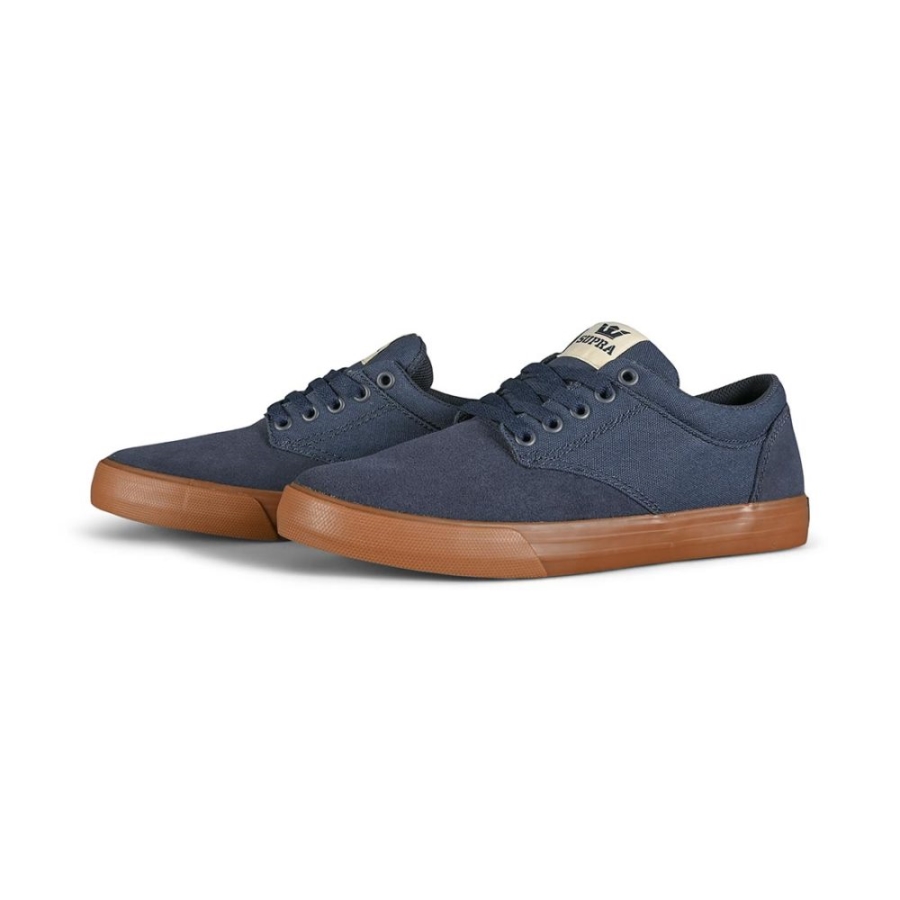 Supra New Chino Skate Shoes Navy-Bone-Gum