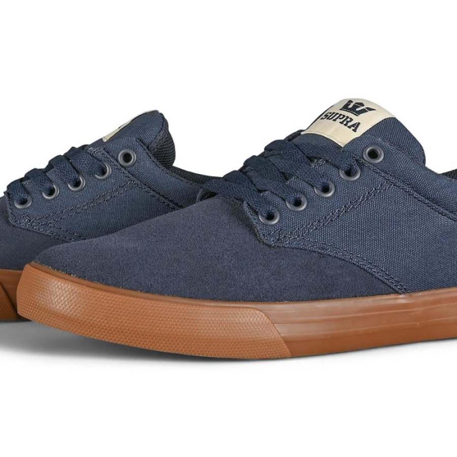 Supra New Chino Skate Shoes Navy-Bone-Gum
