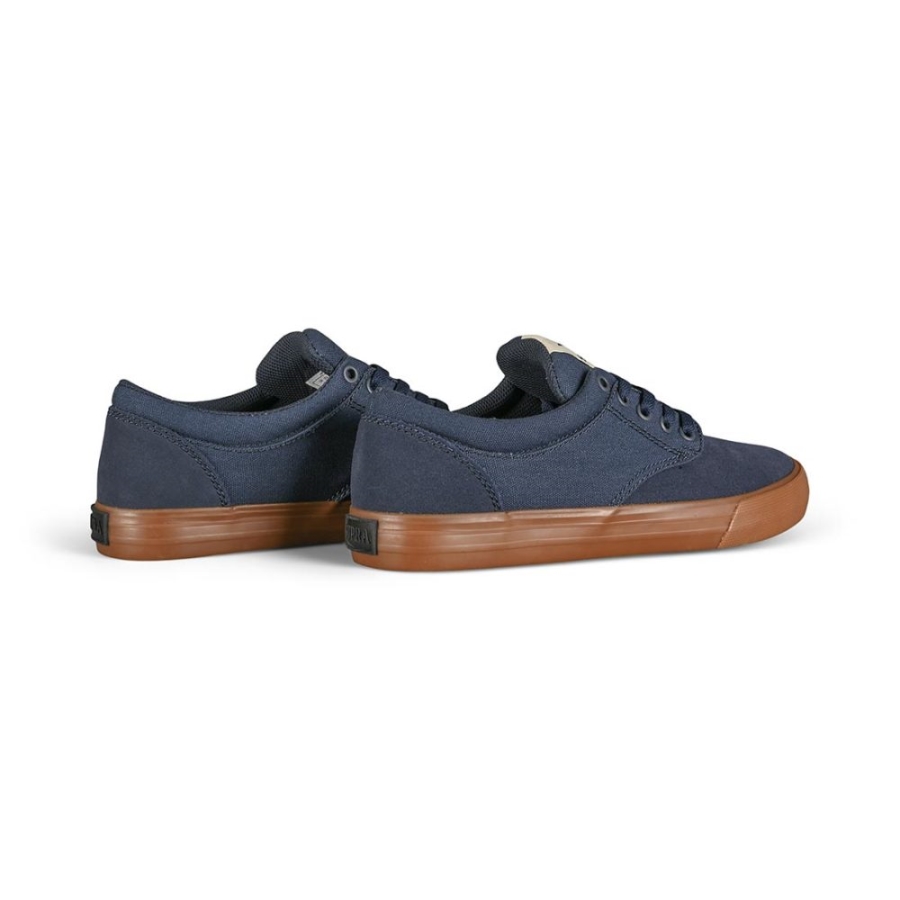 Supra New Chino Skate Shoes Navy-Bone-Gum