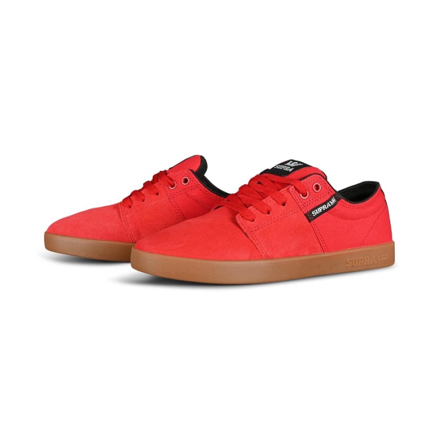 Supra New Stacks Ii Skate Shoes Red-Gum