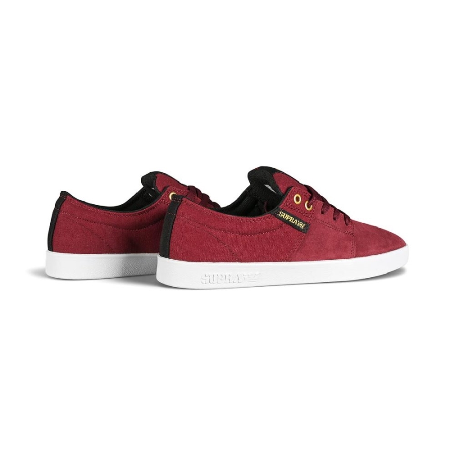 Supra New Stacks Ii Skate Shoes Wine-White
