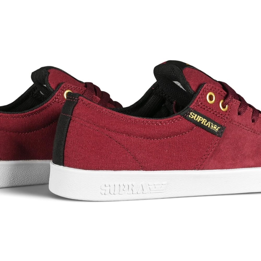 Supra New Stacks Ii Skate Shoes Wine-White