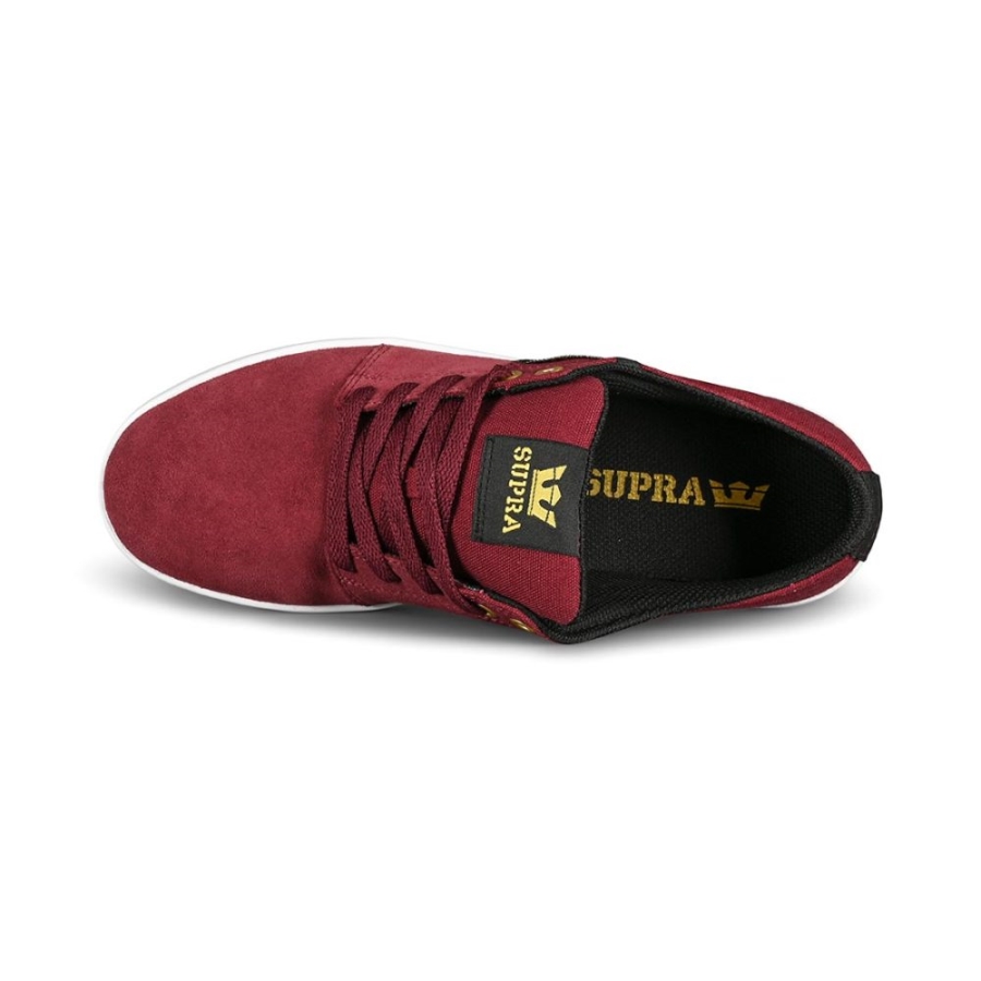 Supra New Stacks Ii Skate Shoes Wine-White