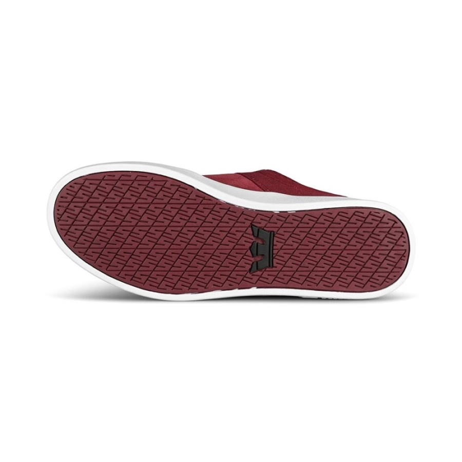 Supra New Stacks Ii Skate Shoes Wine-White