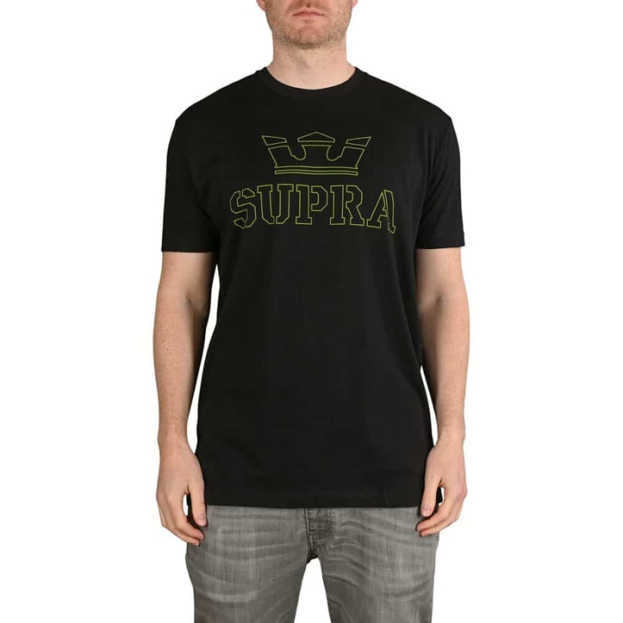 Supra New Above S/S T-Shirt Black-Hi Vis
