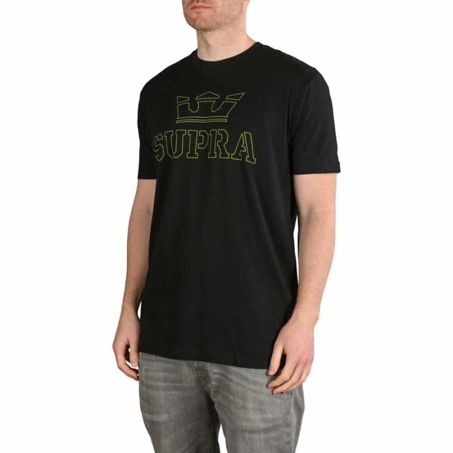 Supra New Above S/S T-Shirt Black-Hi Vis