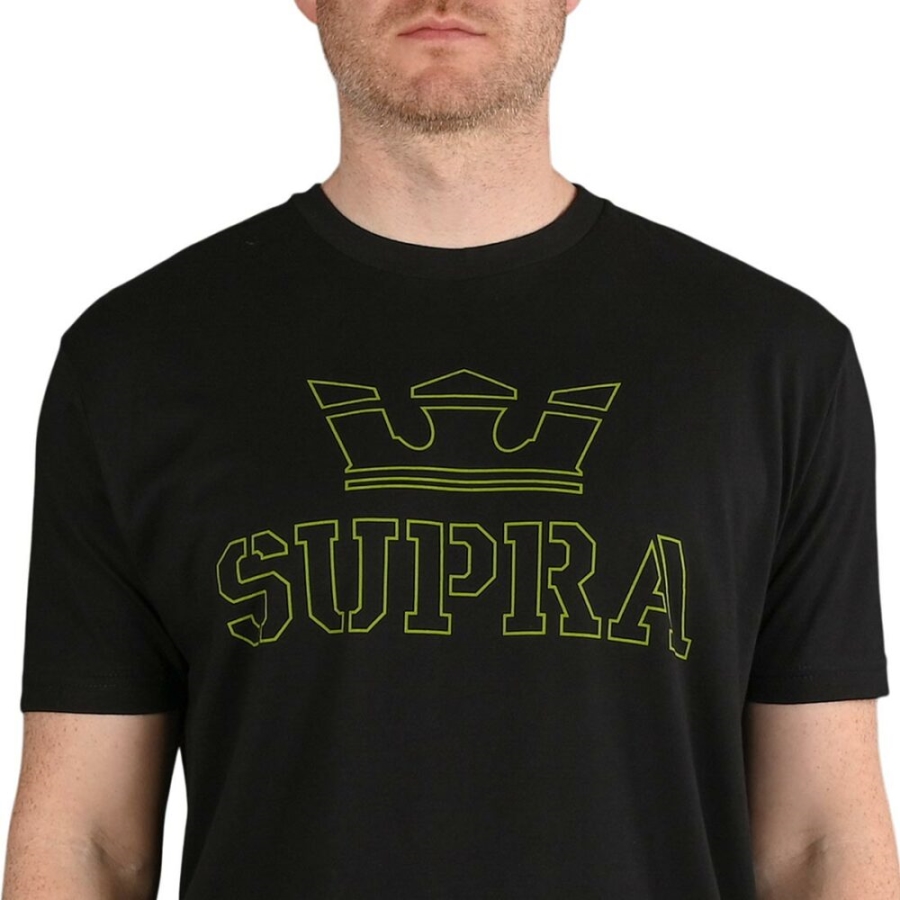 Supra New Above S/S T-Shirt Black-Hi Vis