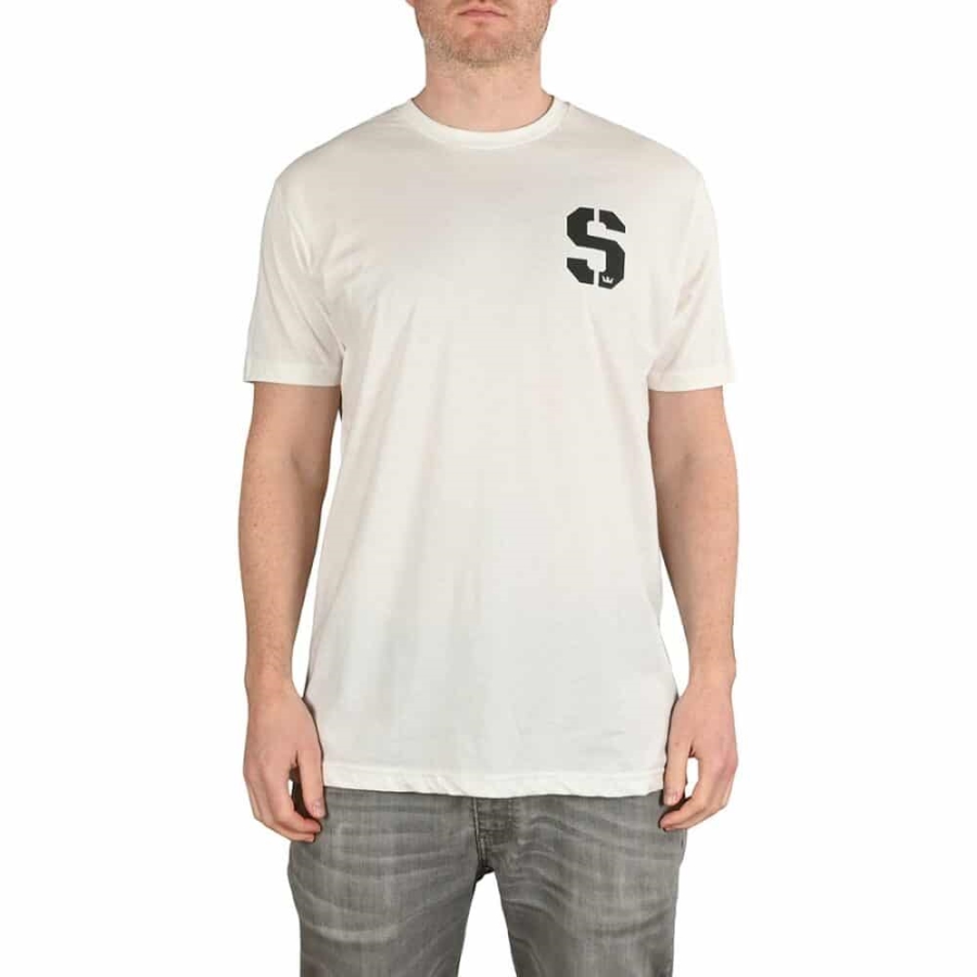 Supra New Sstencil S/S T-Shirt White-Black