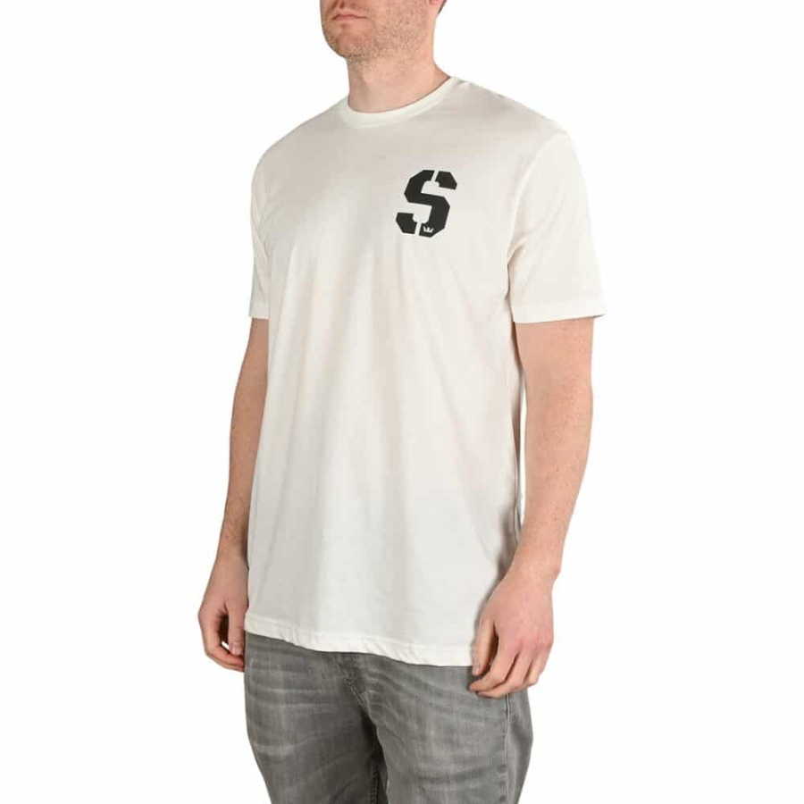 Supra New Sstencil S/S T-Shirt White-Black