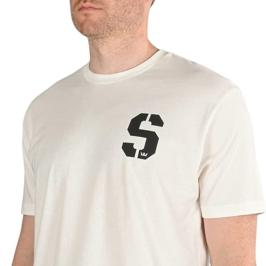 Supra New Sstencil S/S T-Shirt White-Black
