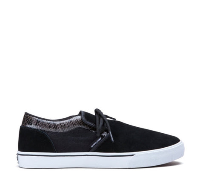 Supra New Cuba Black Snake White