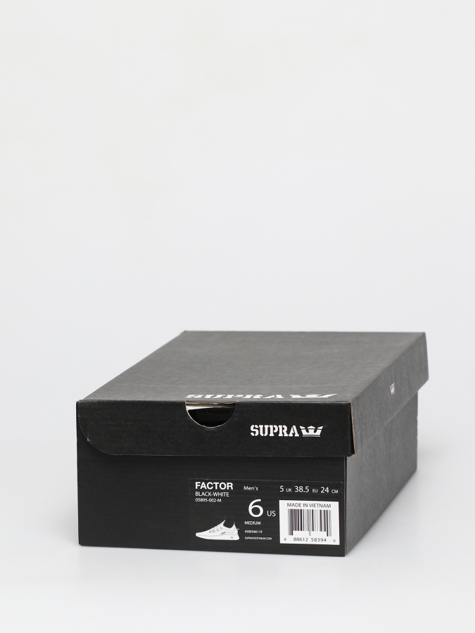 Supra New Factor Shoes Black-White