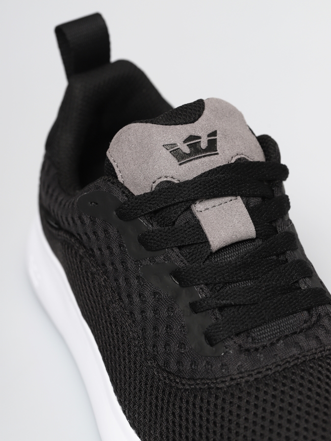 Supra New Factor Tactic Shoes Black-Grey White