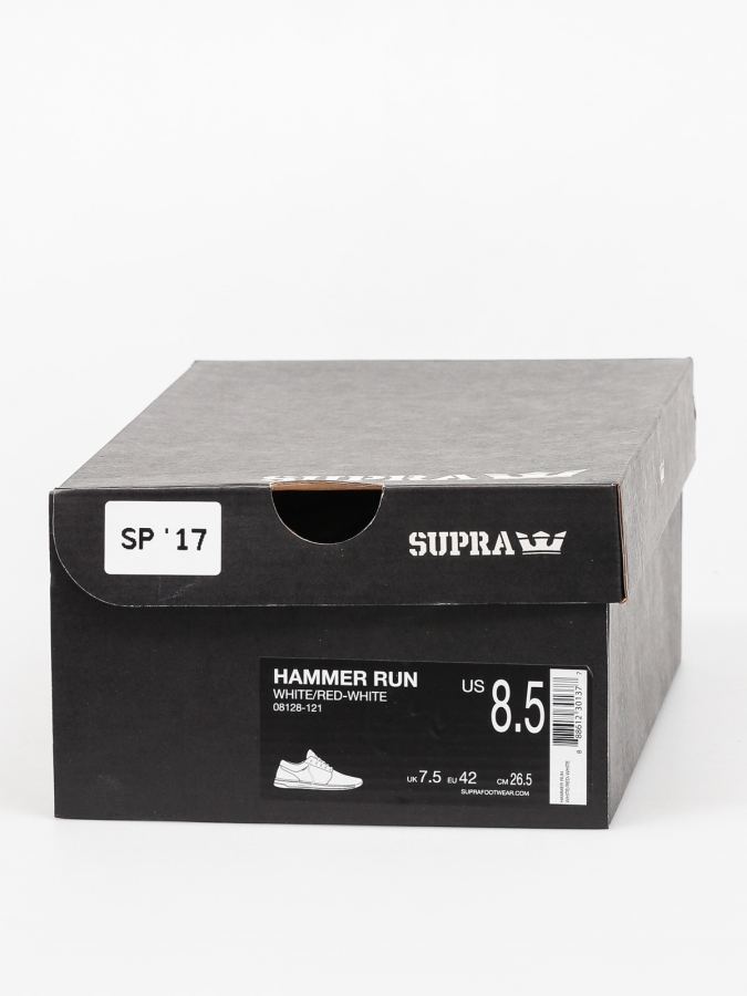 Supra New Shoes Hammer Run White-Red White
