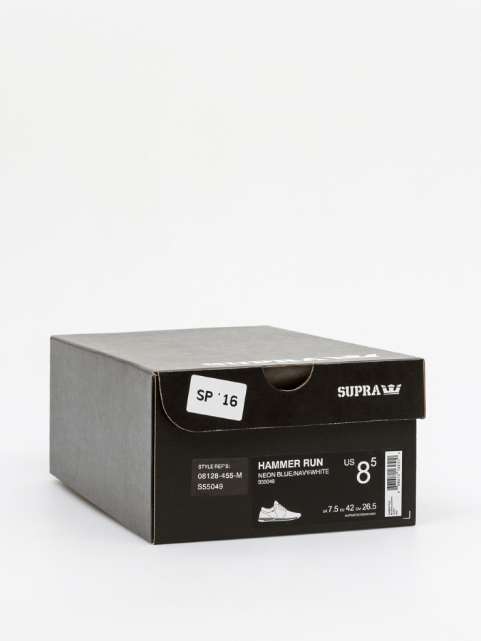 Supra Sale Sneakers Hammer Run Neon Blue-Navy White