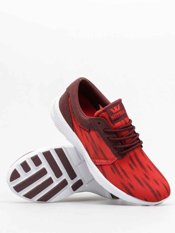 Supra Sale Sneakers Hammer Run Red-Burgundy White