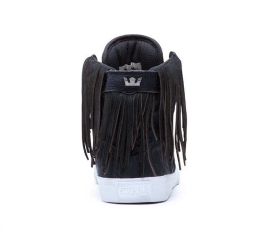 Supra New Women's Skytop Black Zebra White