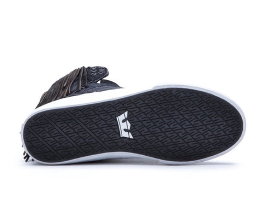 Supra New Women's Skytop Black Zebra White